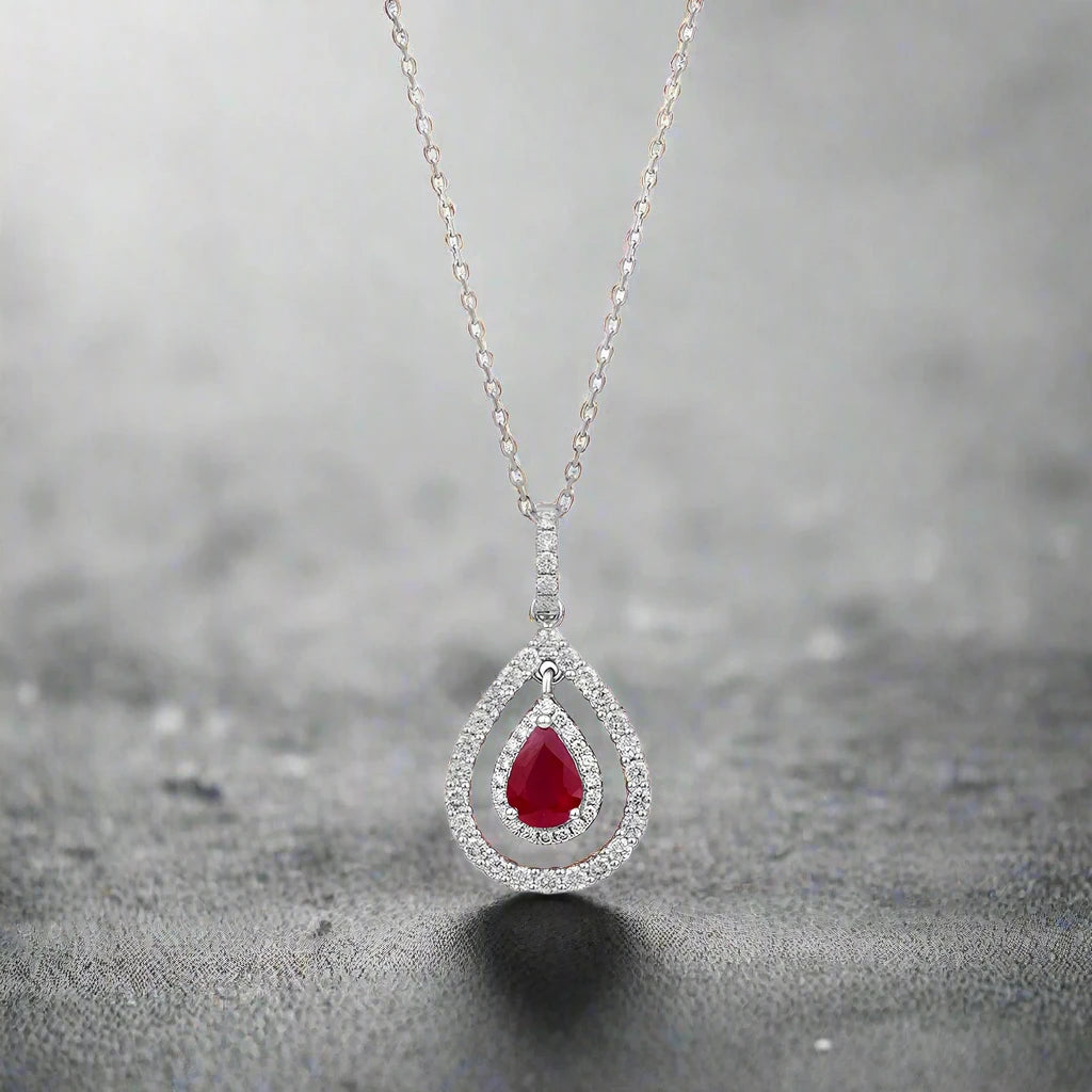 Ruby Diamond Necklace