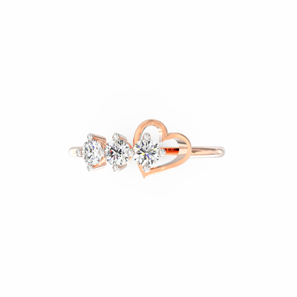 Timeless Love Diamond Heart Ring