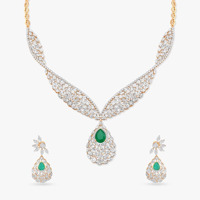 Verdant Radiance Diamond Necklace