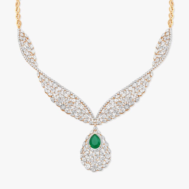 Verdant Radiance Diamond Necklace