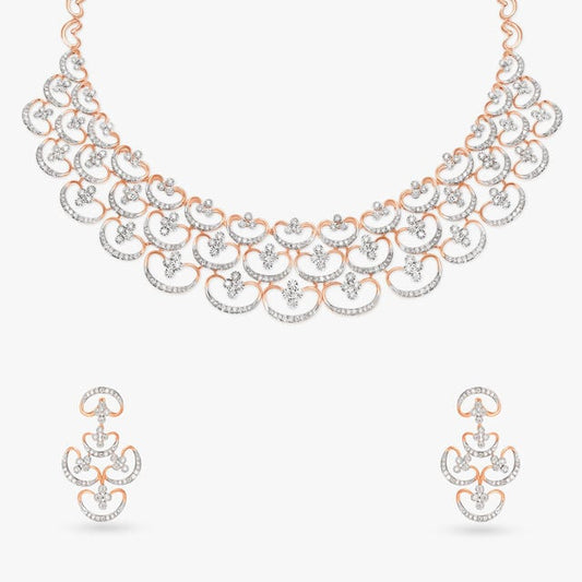 Shimmering Embrace Diamond Necklace