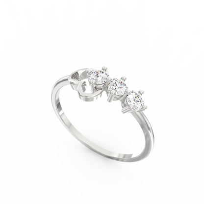 Timeless Love Diamond Heart Ring