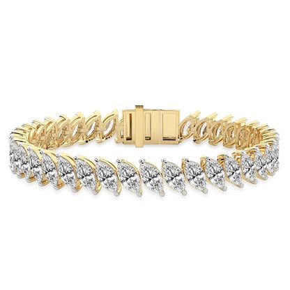 Calvina Marquise Tennis Bracelet