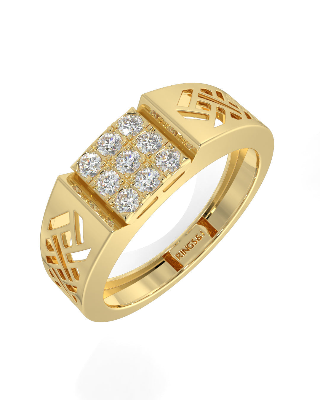 Classic Square Nine Ring (PRICE SETTING )