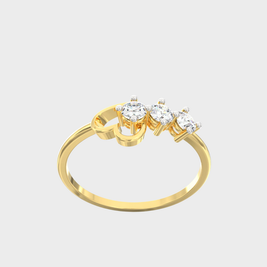 Timeless Love Diamond Heart Ring