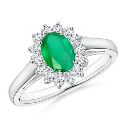 Princess Diana Inspired Emerald Ring