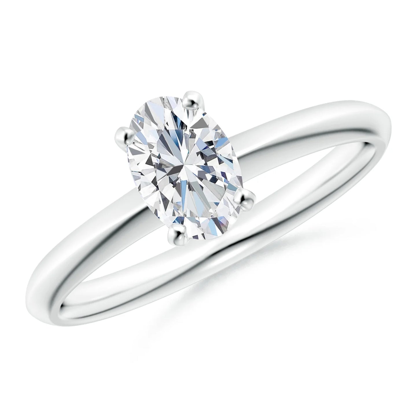 30-Pointer Oval Cut Solitaire