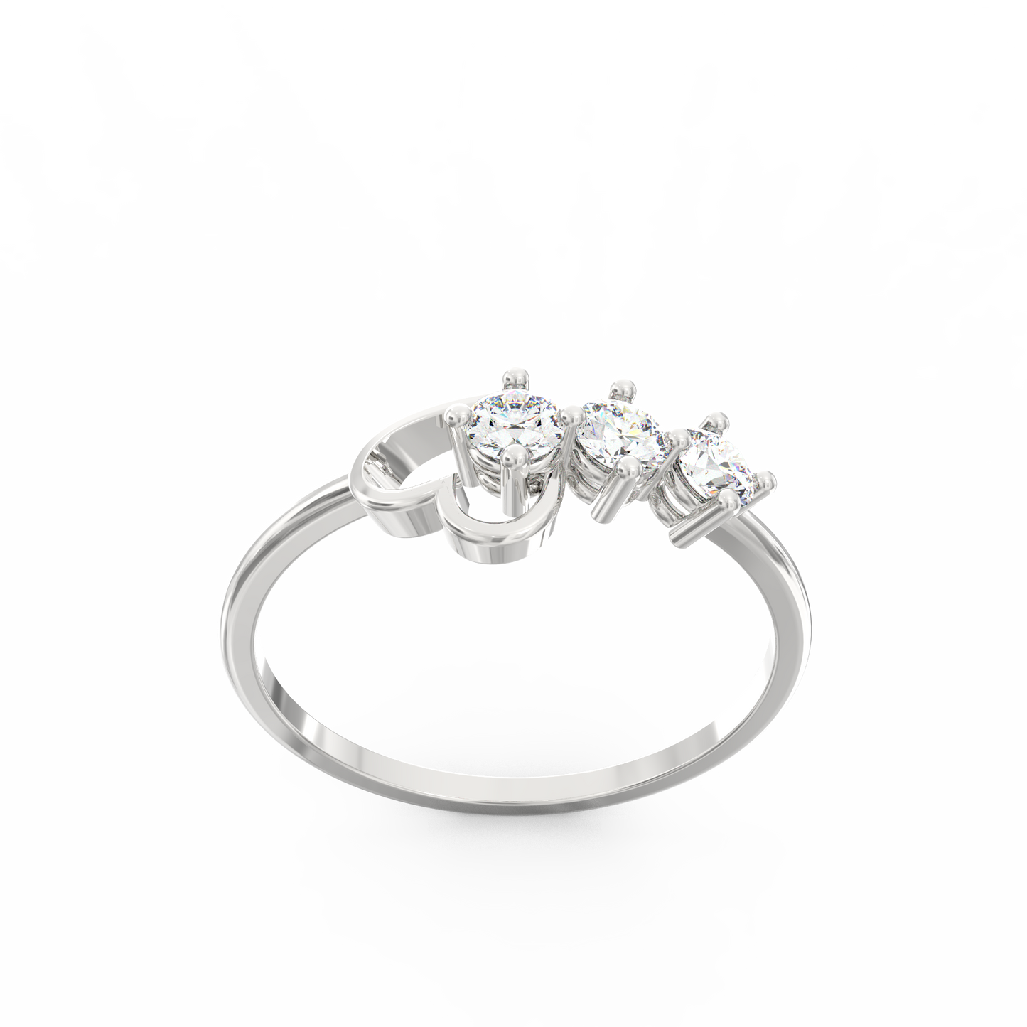 Timeless Love Diamond Heart Ring