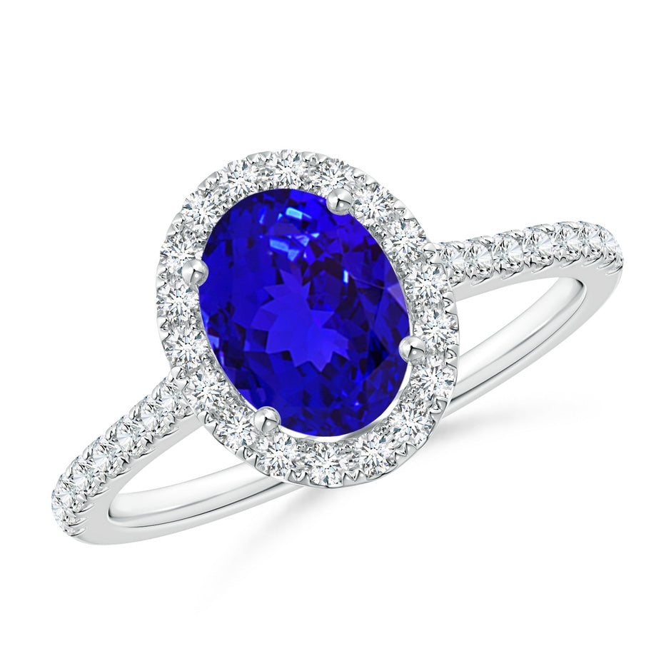 Tanzanite Halo Majesty Ring