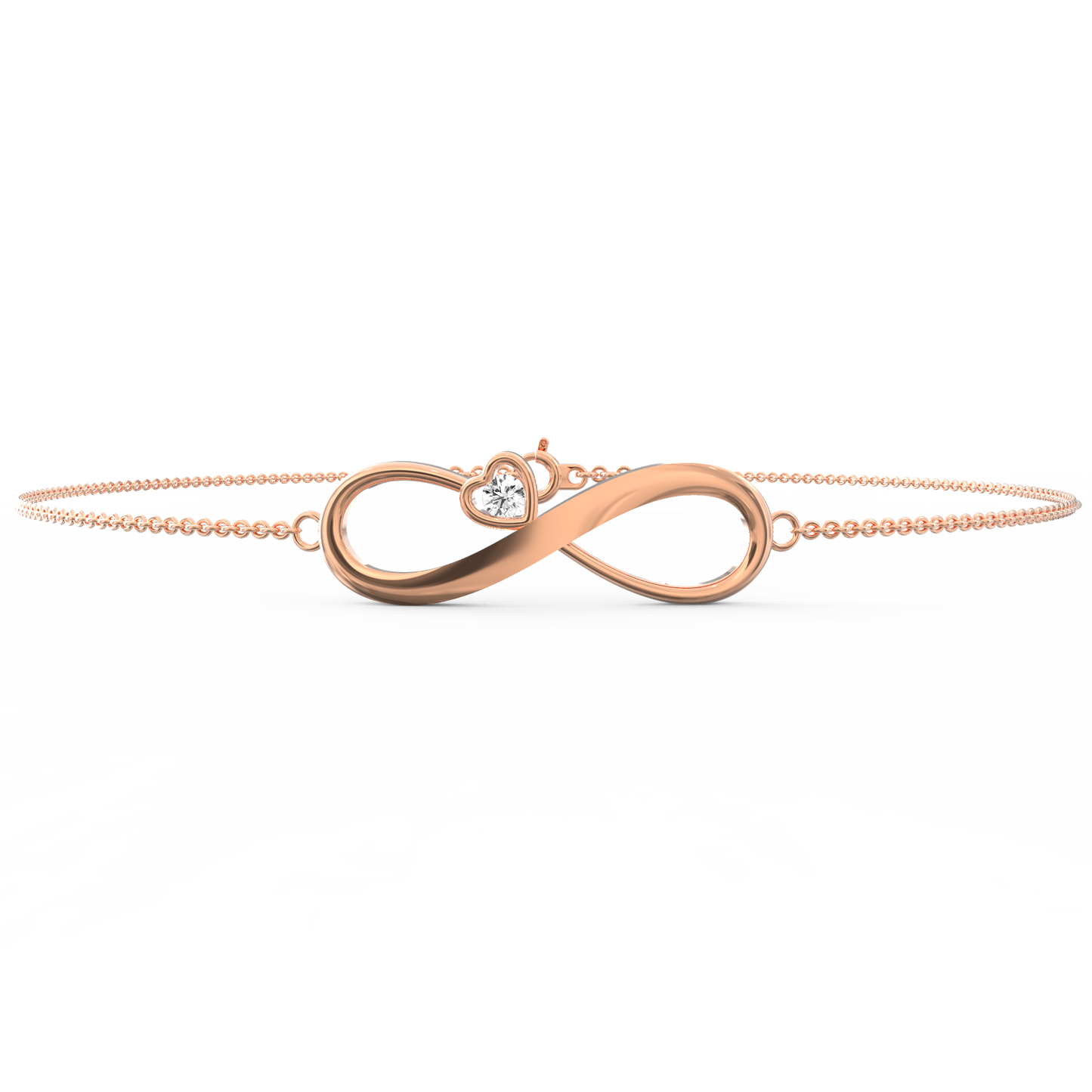 Eternal Radiance: Shimmering Diamond Infinity Bracelet