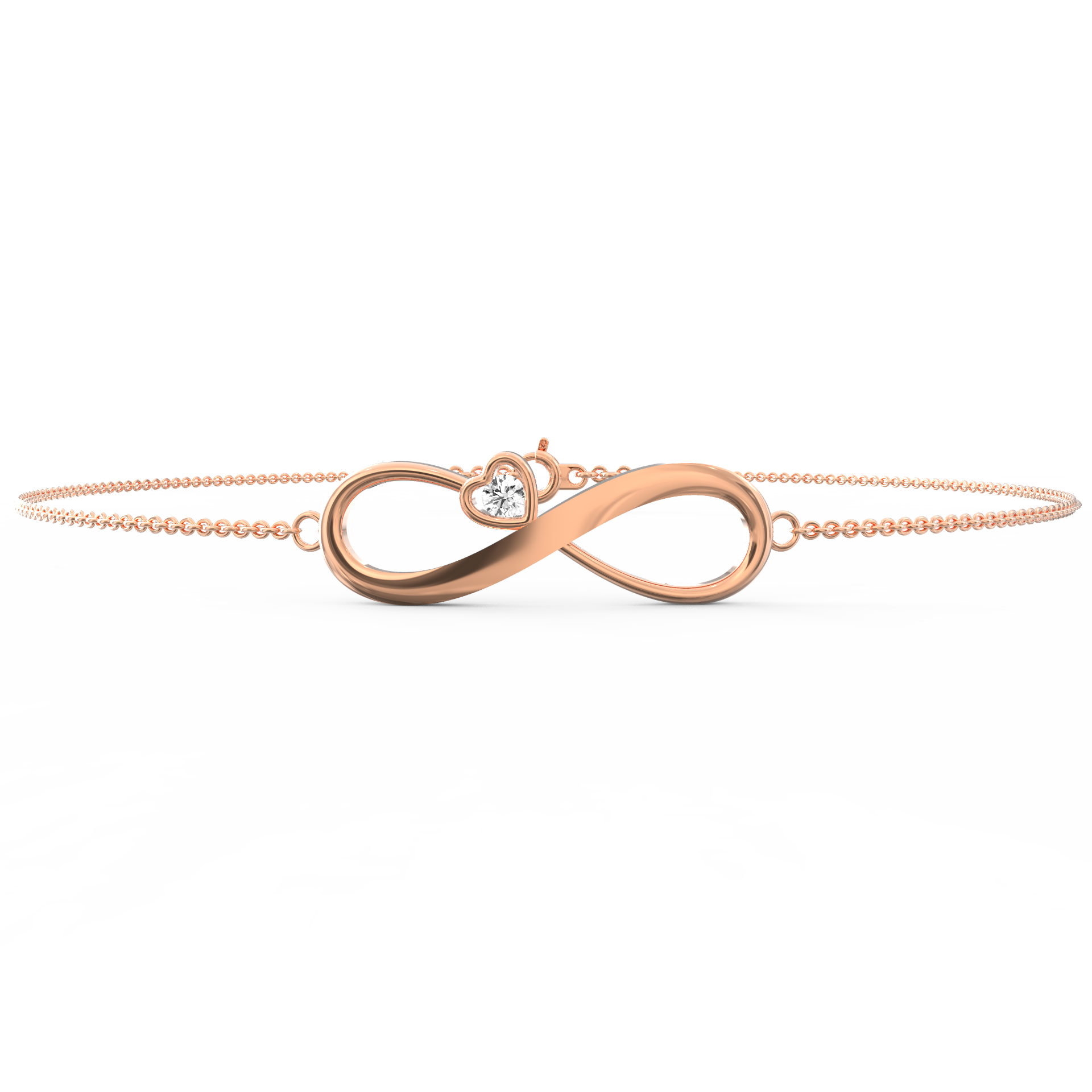 Eternal Radiance: Shimmering Diamond Infinity Bracelet