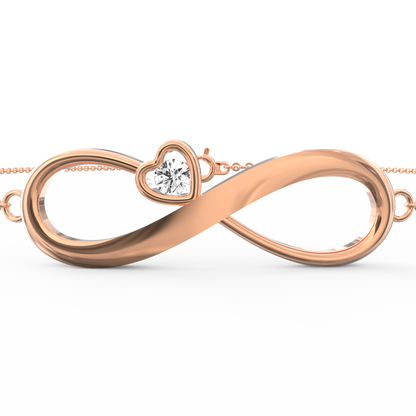 Eternal Radiance: Shimmering Diamond Infinity Bracelet