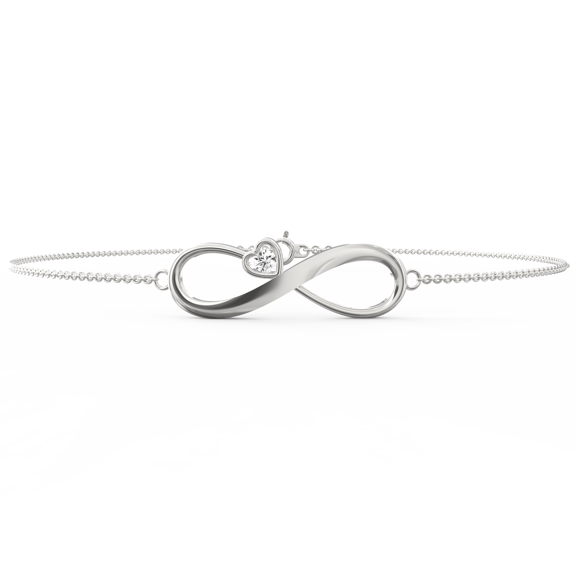 Eternal Radiance: Shimmering Diamond Infinity Bracelet