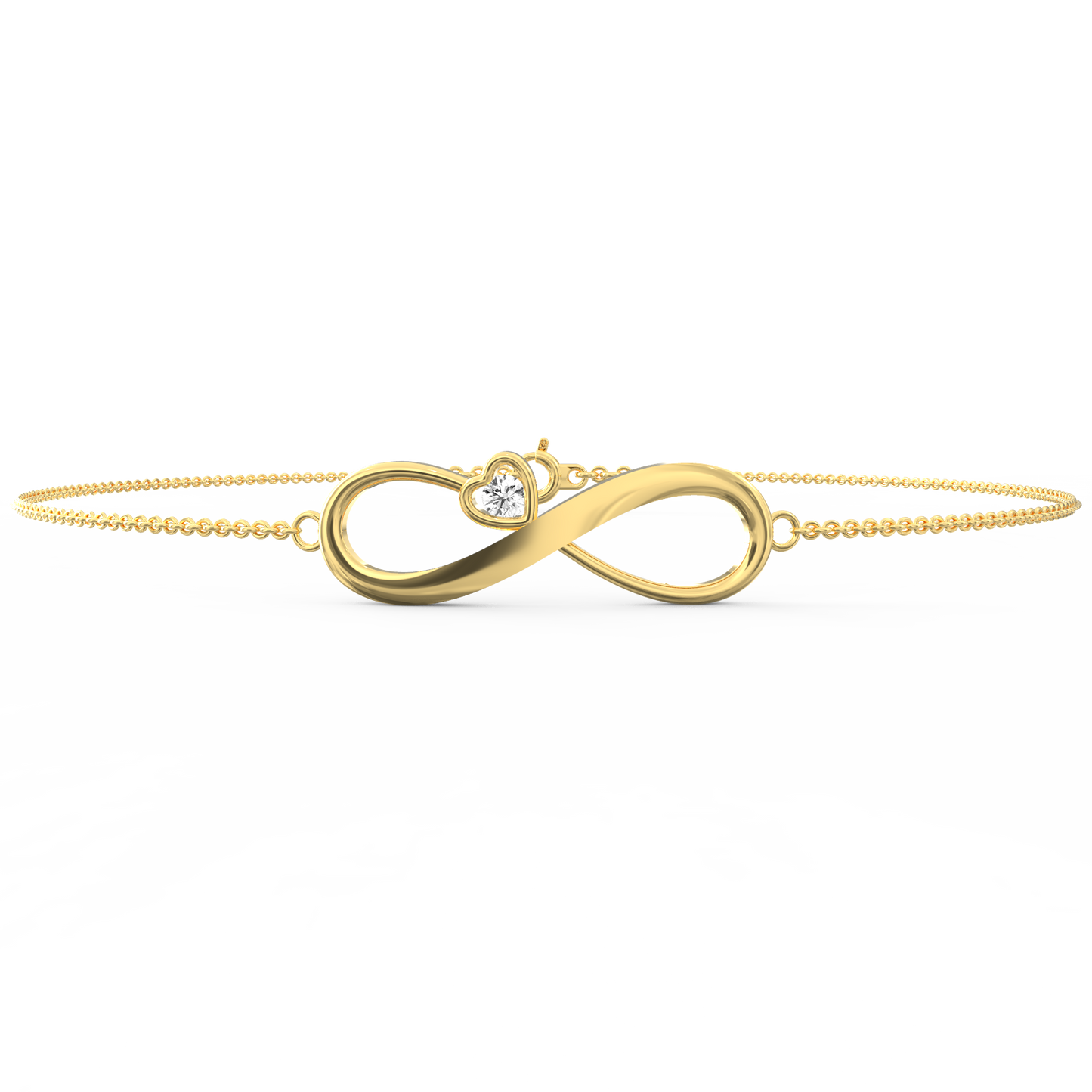 Eternal Radiance: Shimmering Diamond Infinity Bracelet