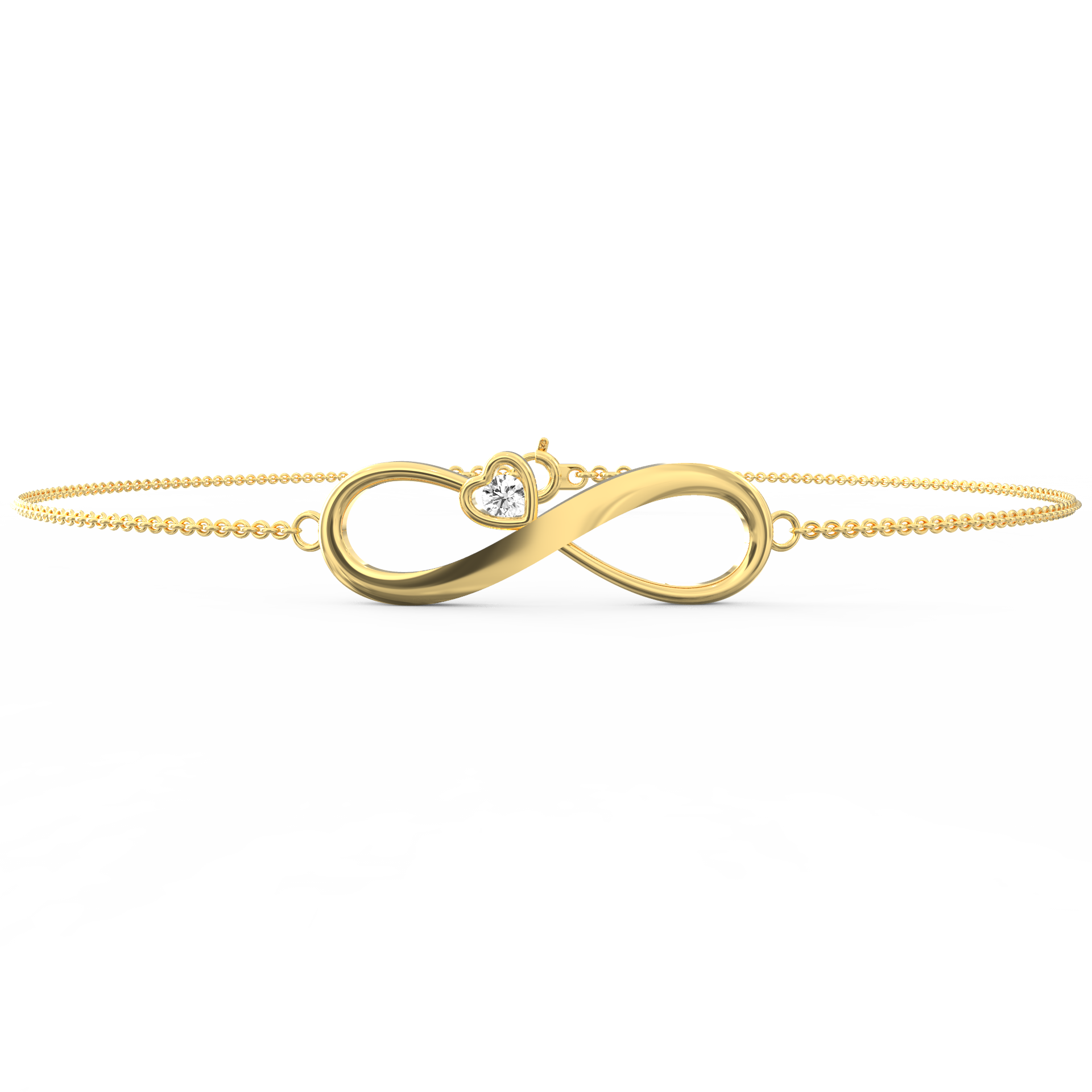 Eternal Radiance: Shimmering Diamond Infinity Bracelet