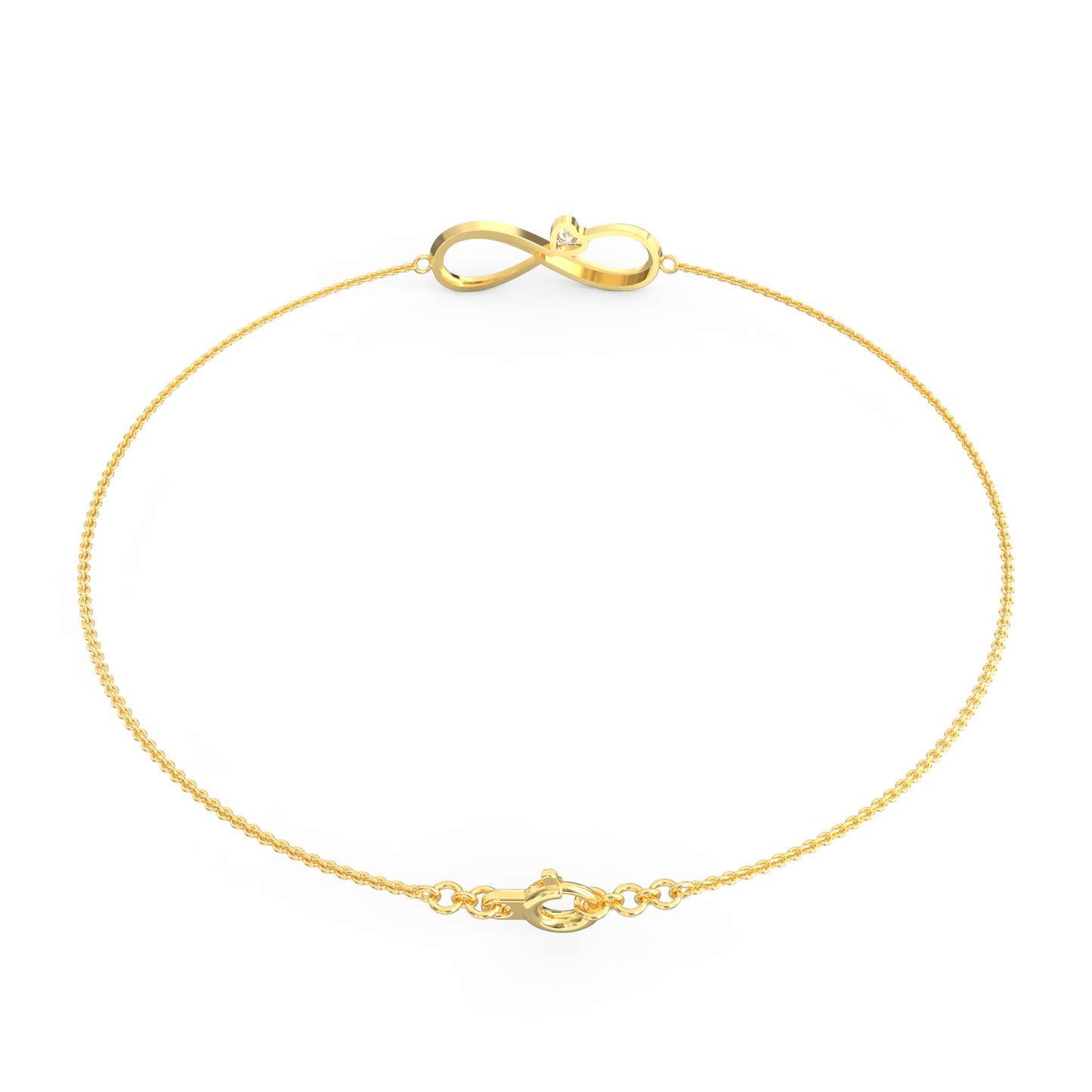 Eternal Radiance: Shimmering Diamond Infinity Bracelet