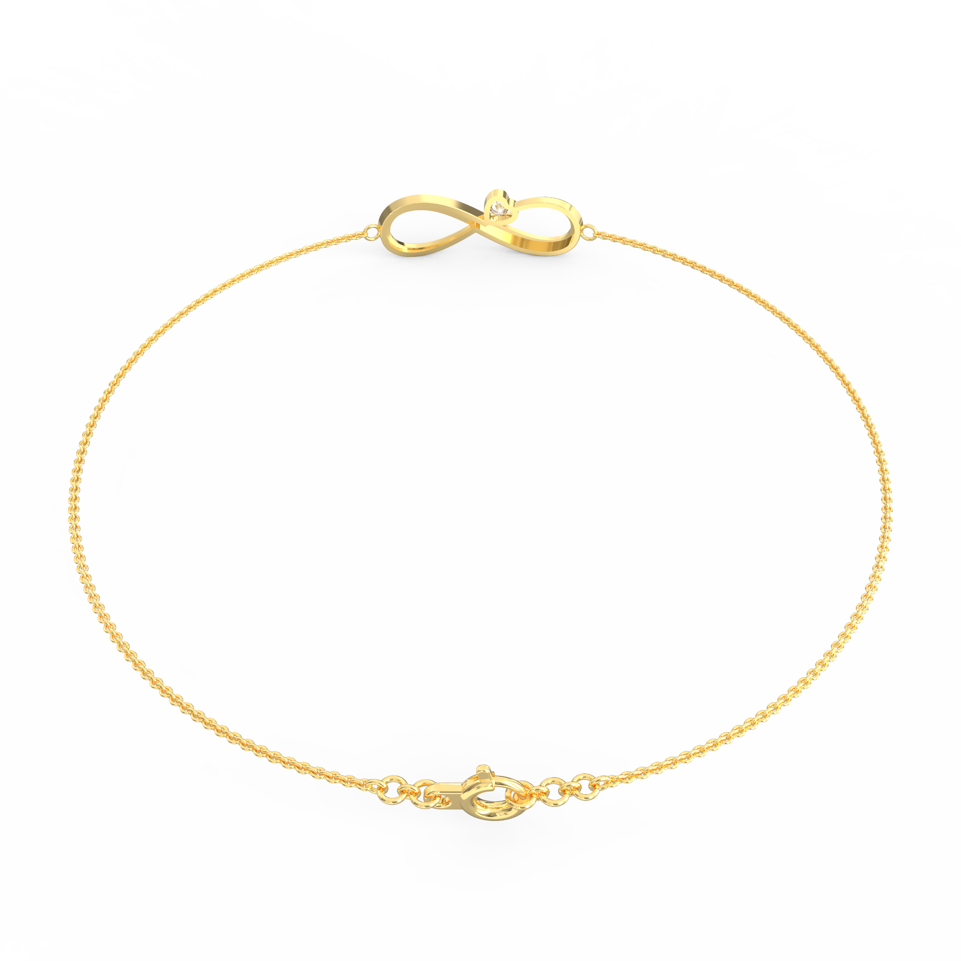 Eternal Radiance: Shimmering Diamond Infinity Bracelet