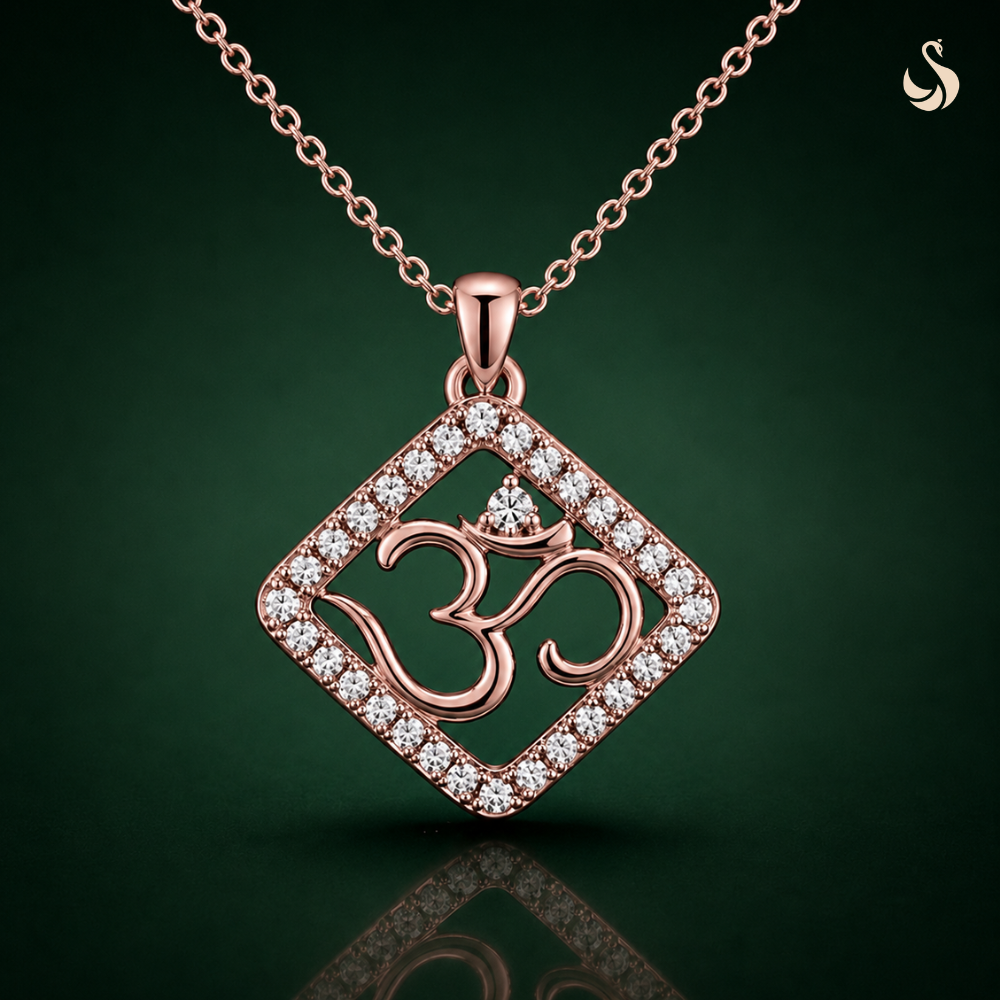 Om Diamond Rakhi (SILVER)