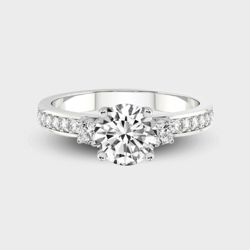 Trilogy Three Stone Diamond Ring