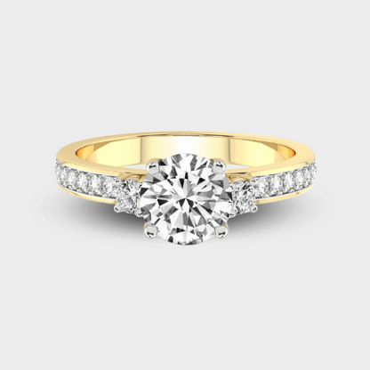 Trilogy Three Stone Diamond Ring