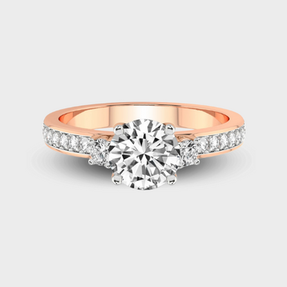 Trilogy Three Stone Diamond Ring