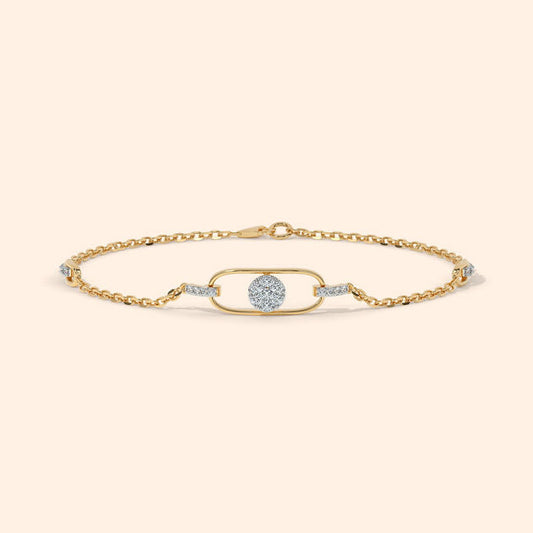 Galactic Link Diamond Bracelet