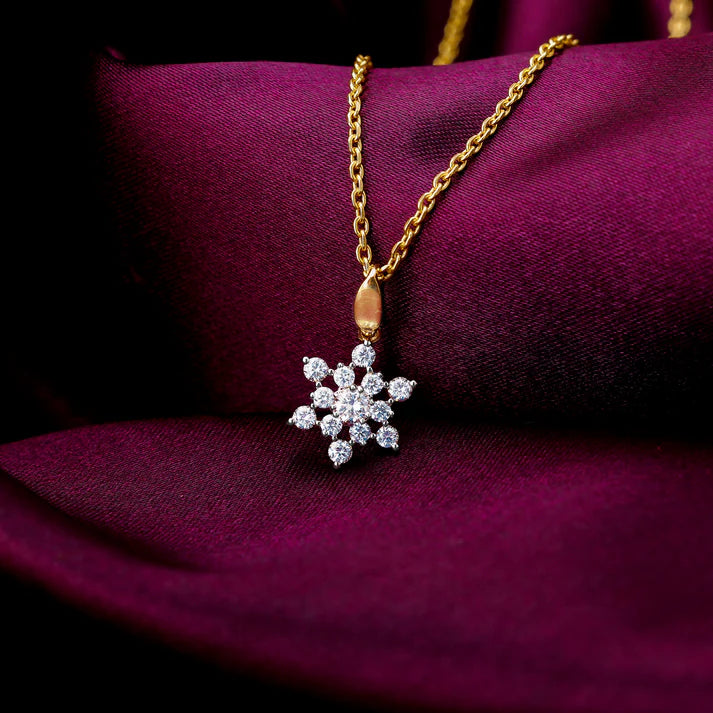 Radiant Frost Diamond Pendant