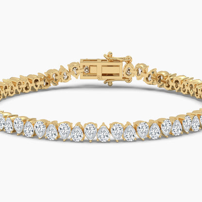 20 Pointer Diamond Pears Tennis Bracelet