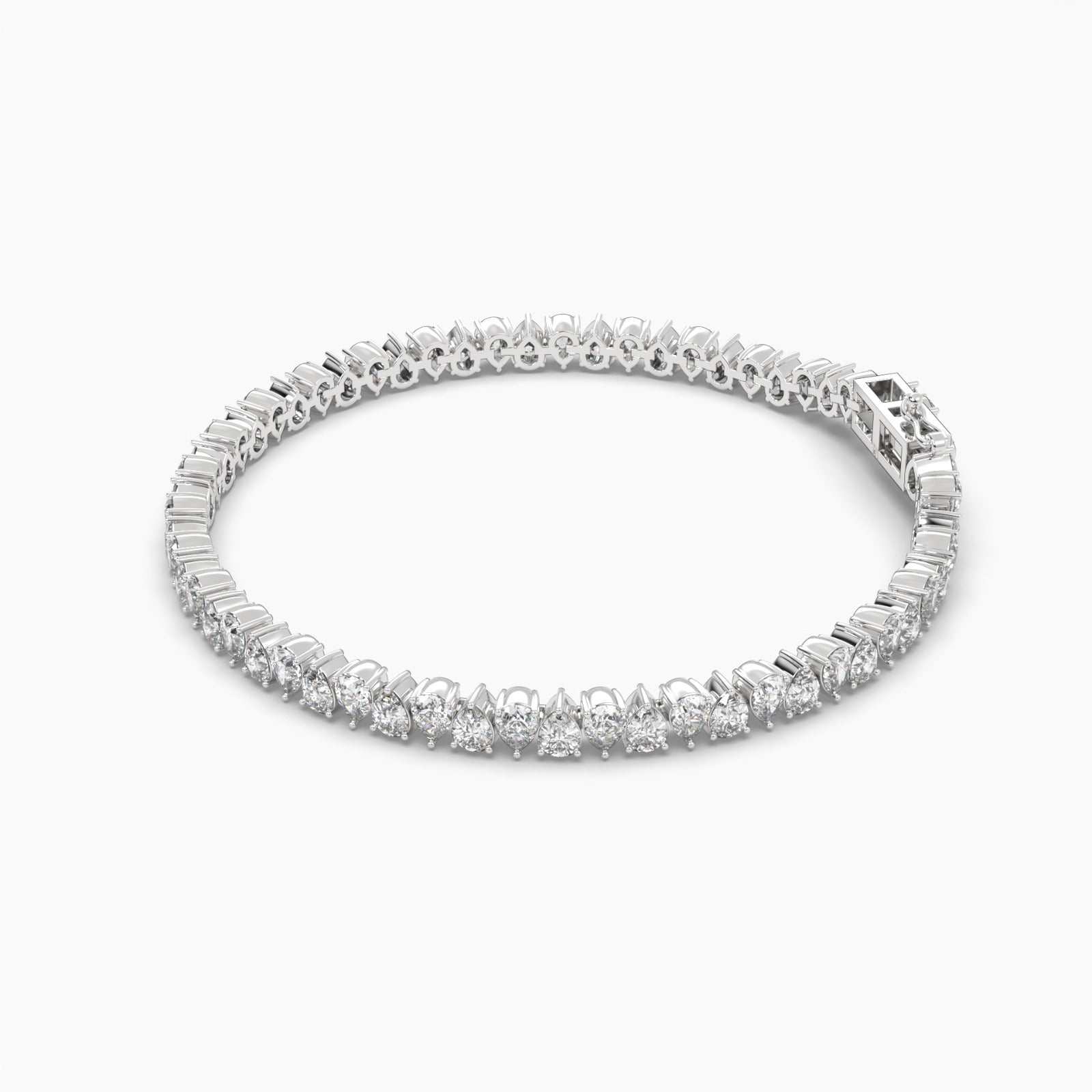 20 Pointer Diamond Pears Tennis Bracelet