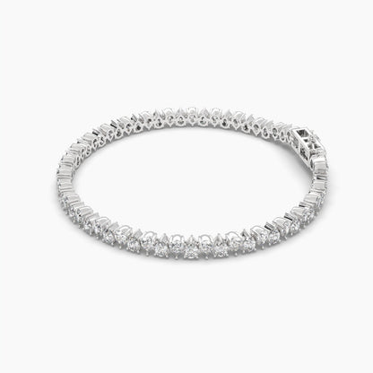 20 Pointer Diamond Pears Tennis Bracelet