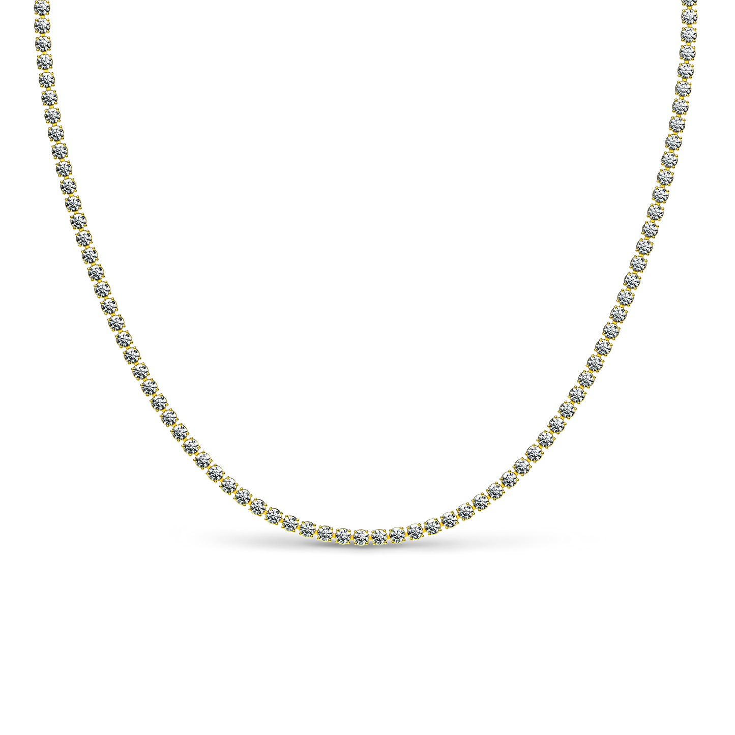 Single Solitaire Tennis Necklace