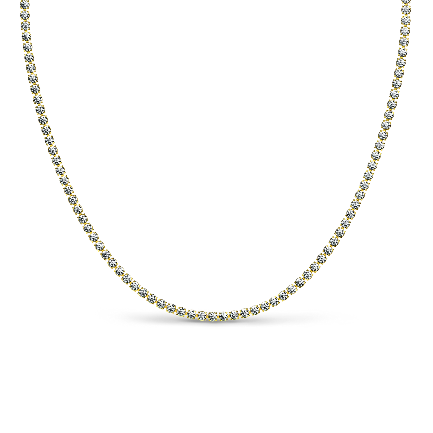 Single Solitaire Tennis Necklace