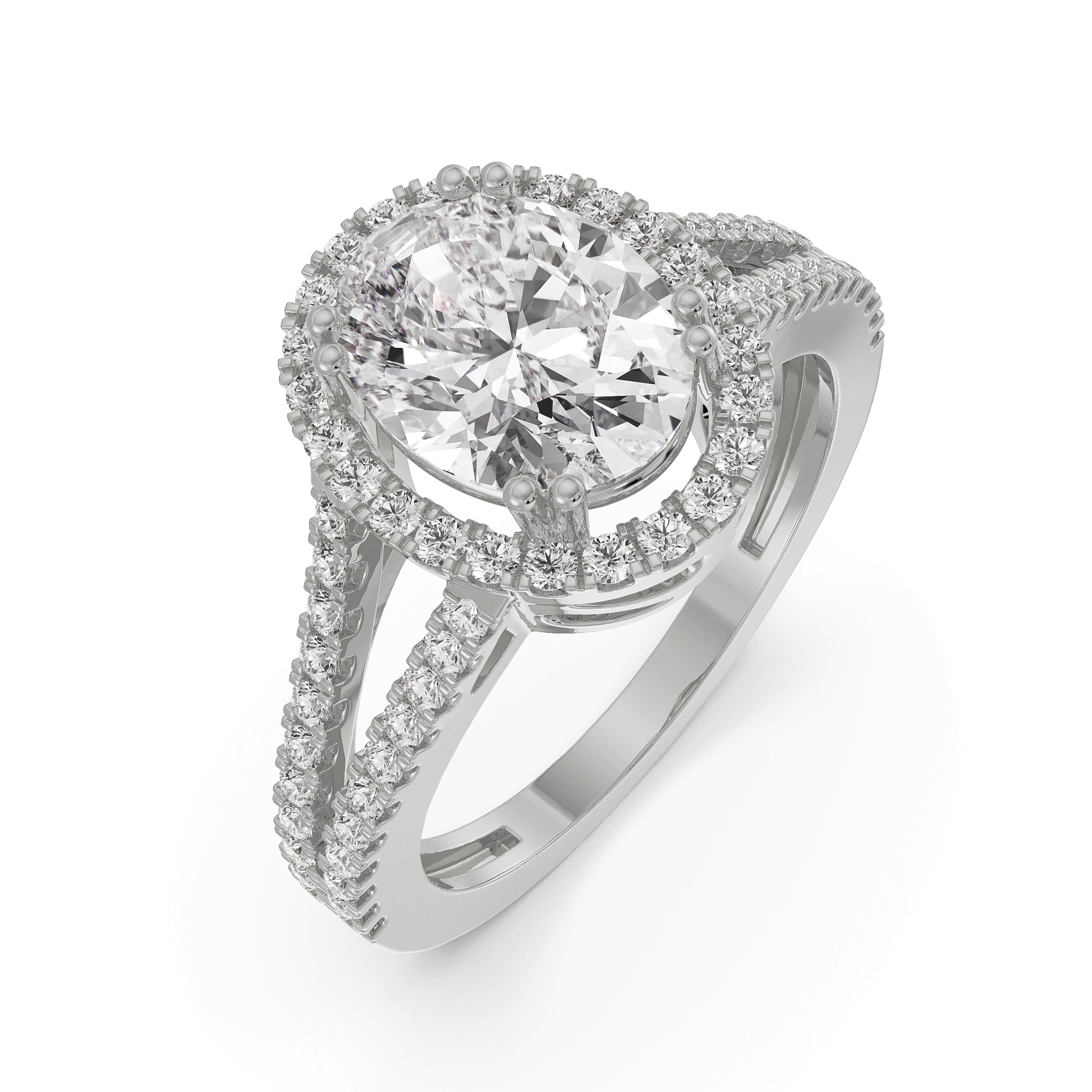 Oval Diamond Engagement Ring