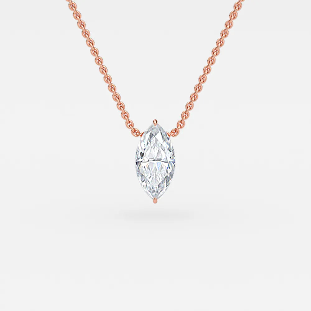 Ariana White Gold Solitaire Pendant