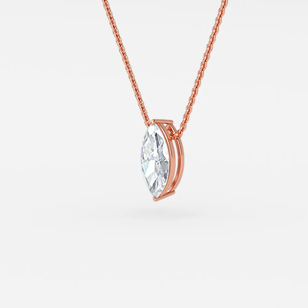 Ariana White Gold Solitaire Pendant