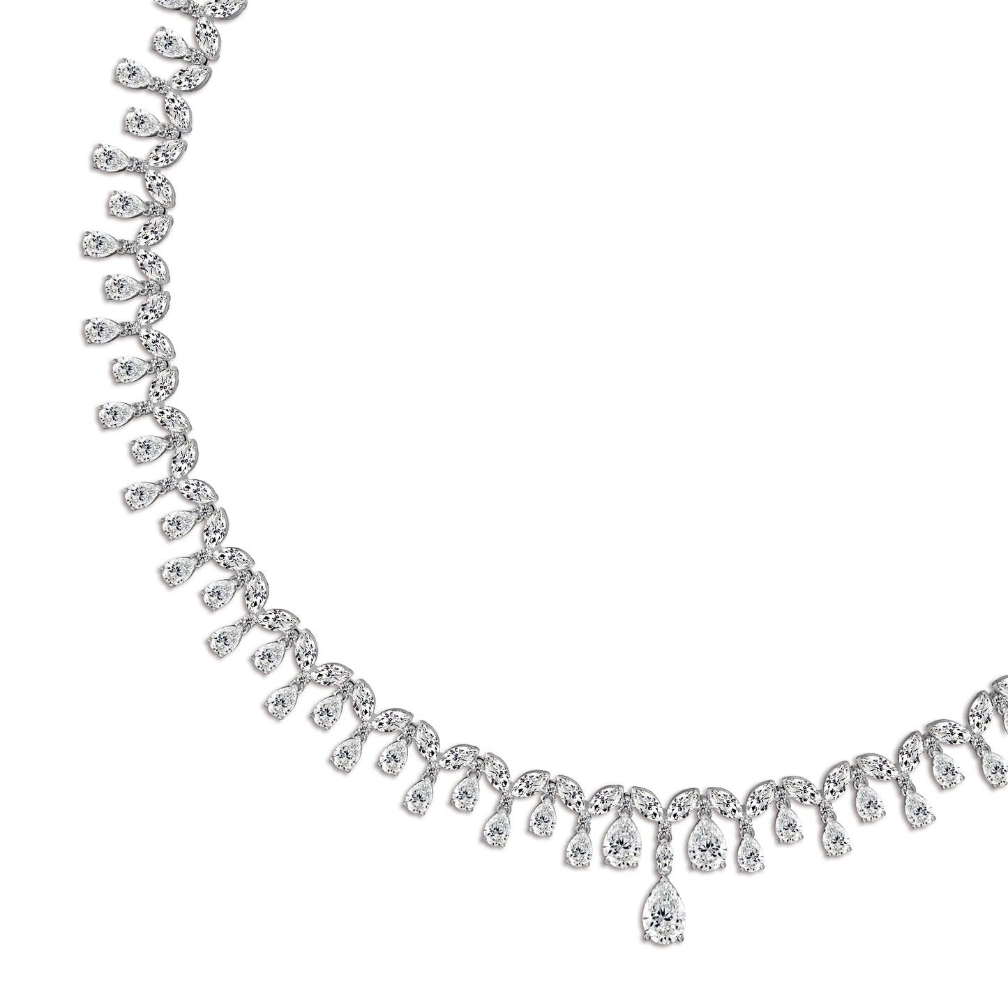 Pear Diamond Necklace