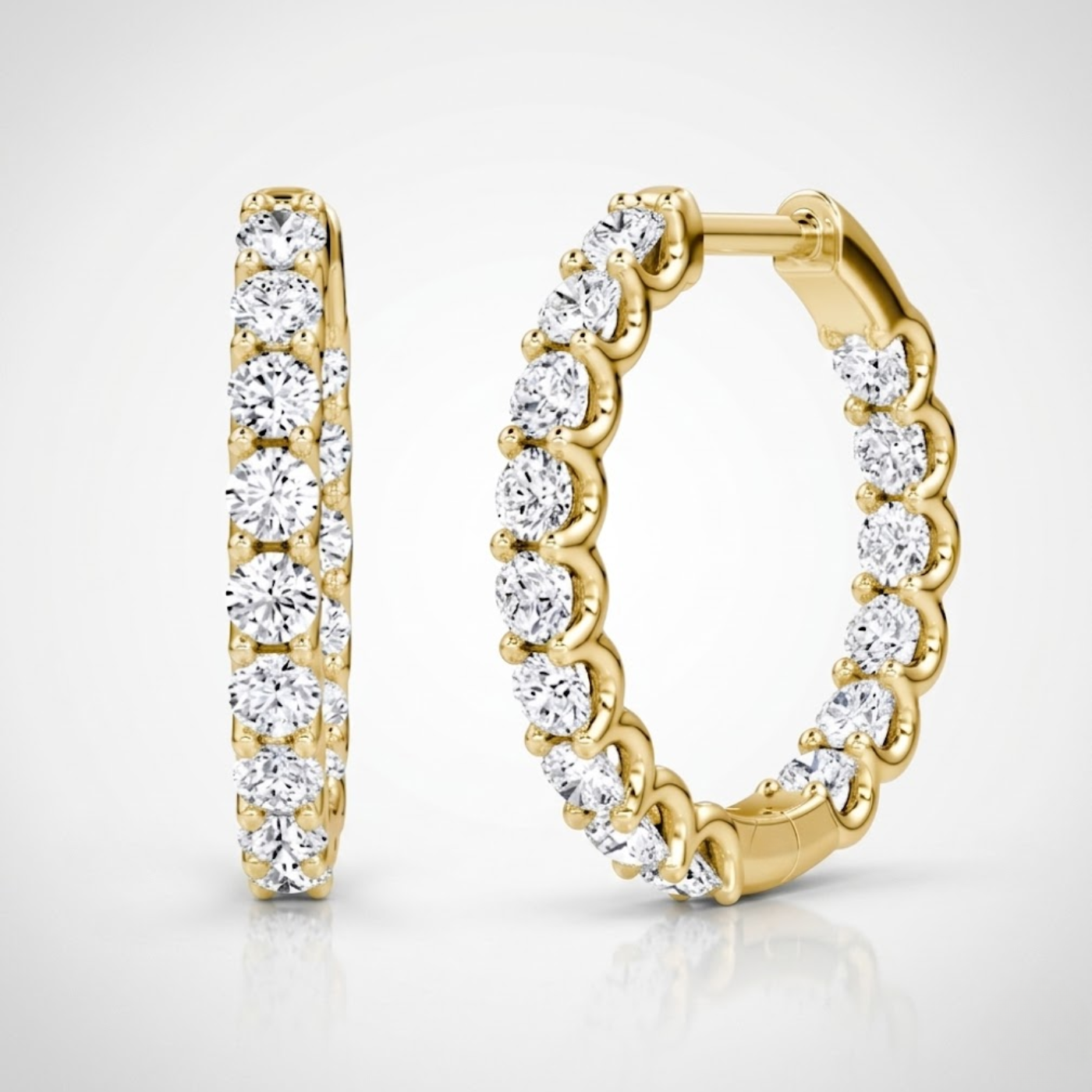 Eternity Hoop Earrings