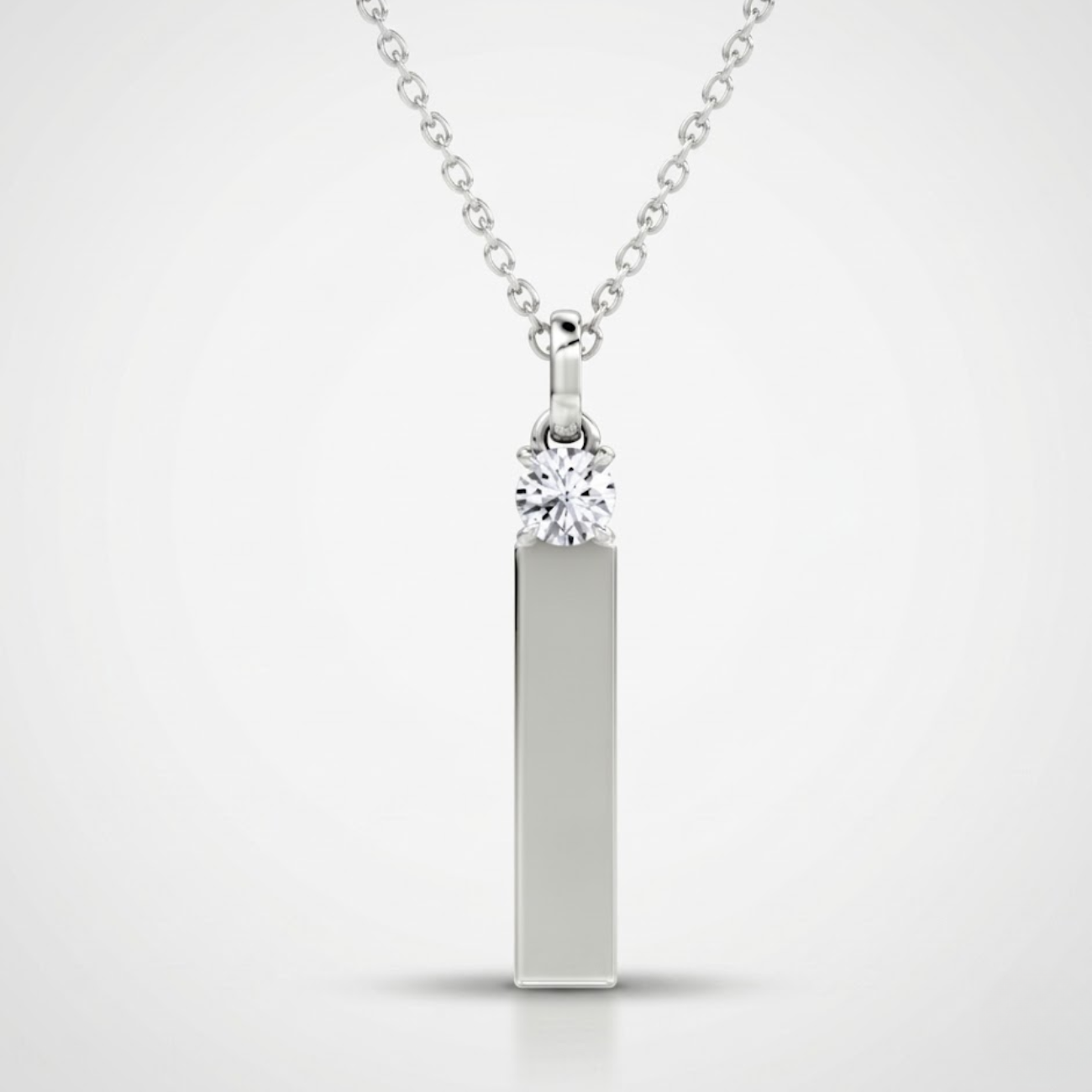 Solitaire Bar Pendant without chain