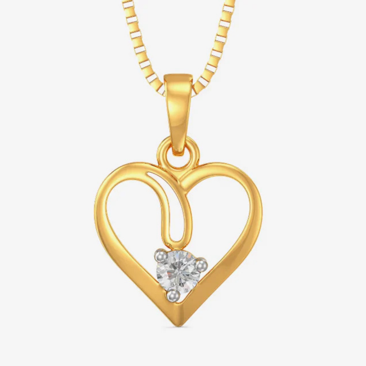 Segmented Love Diamond Pendant