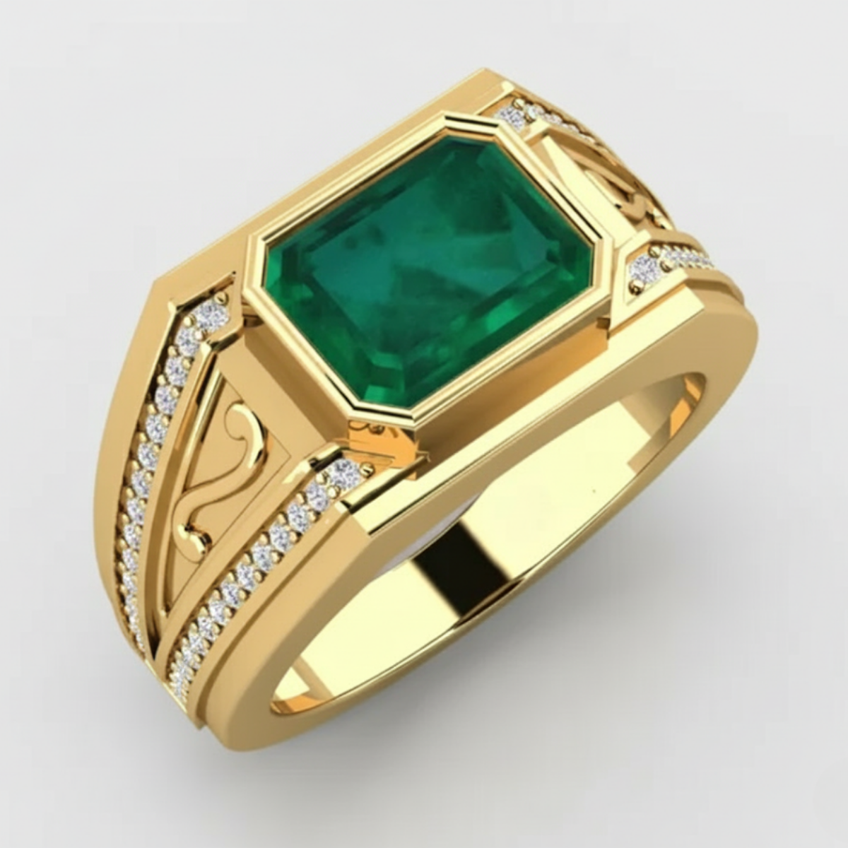 Men's Ring Chase Emerald