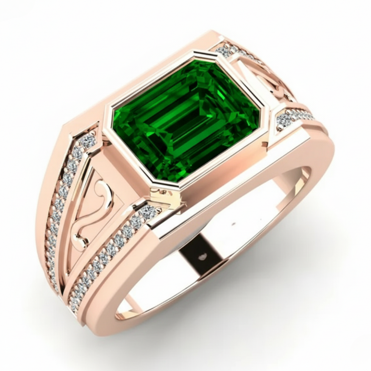 Men's Ring Chase Emerald