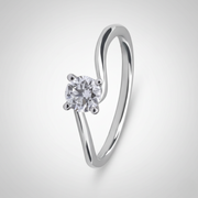 0.4 Carat Single Solitaire Ring for Everyday Wear 3