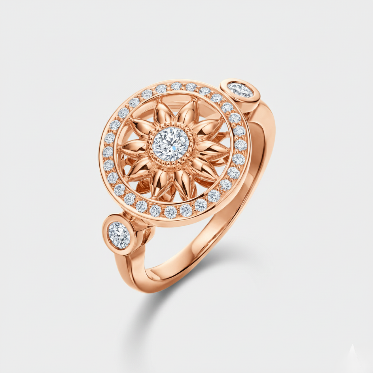 SIYARI YELLOW GOLD DIAMOND RING