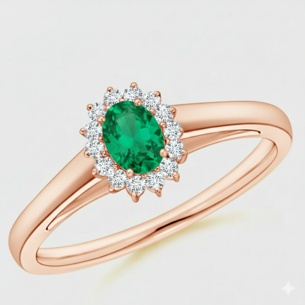 Princess Diana Inspired Emerald Ring