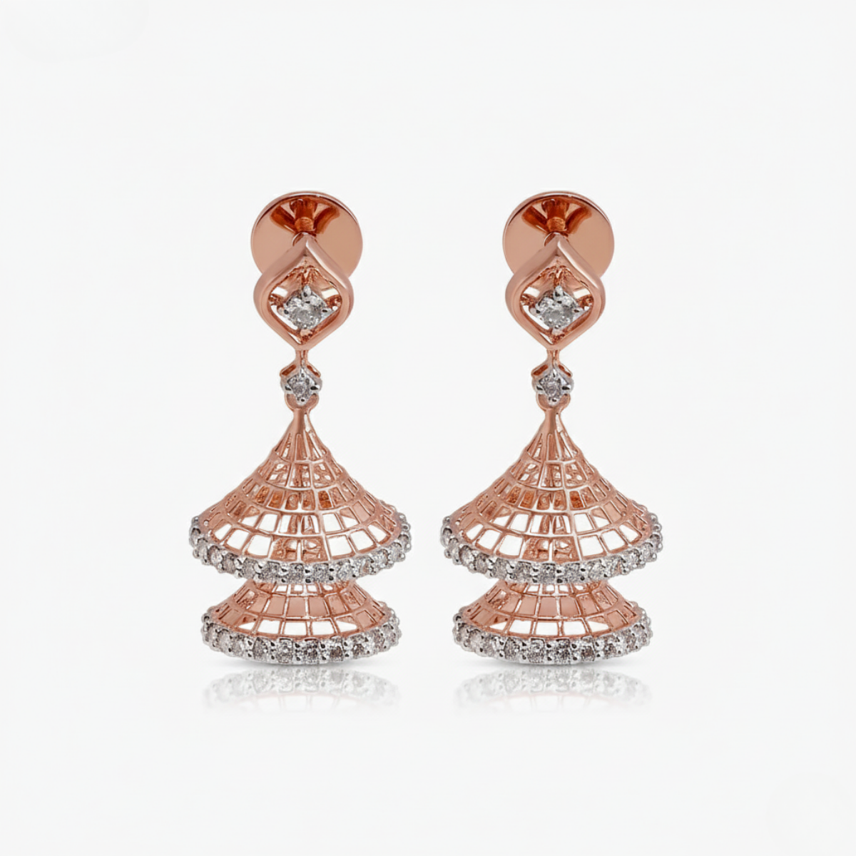 Doubled Over Jhumka Earrings