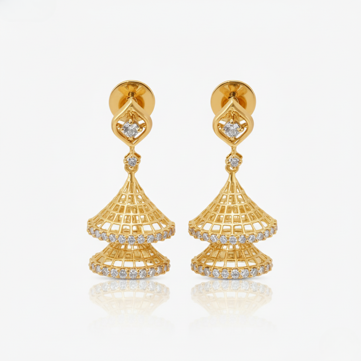 Doubled Over Jhumka Earrings