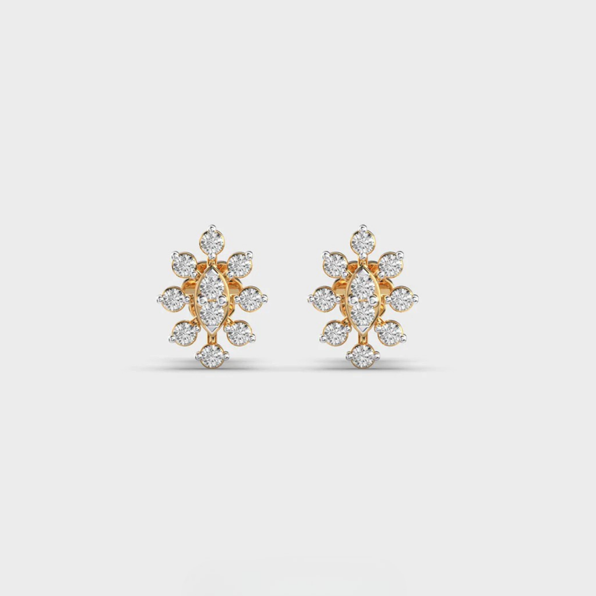 Lillyana Bloom Diamond Ear Studs