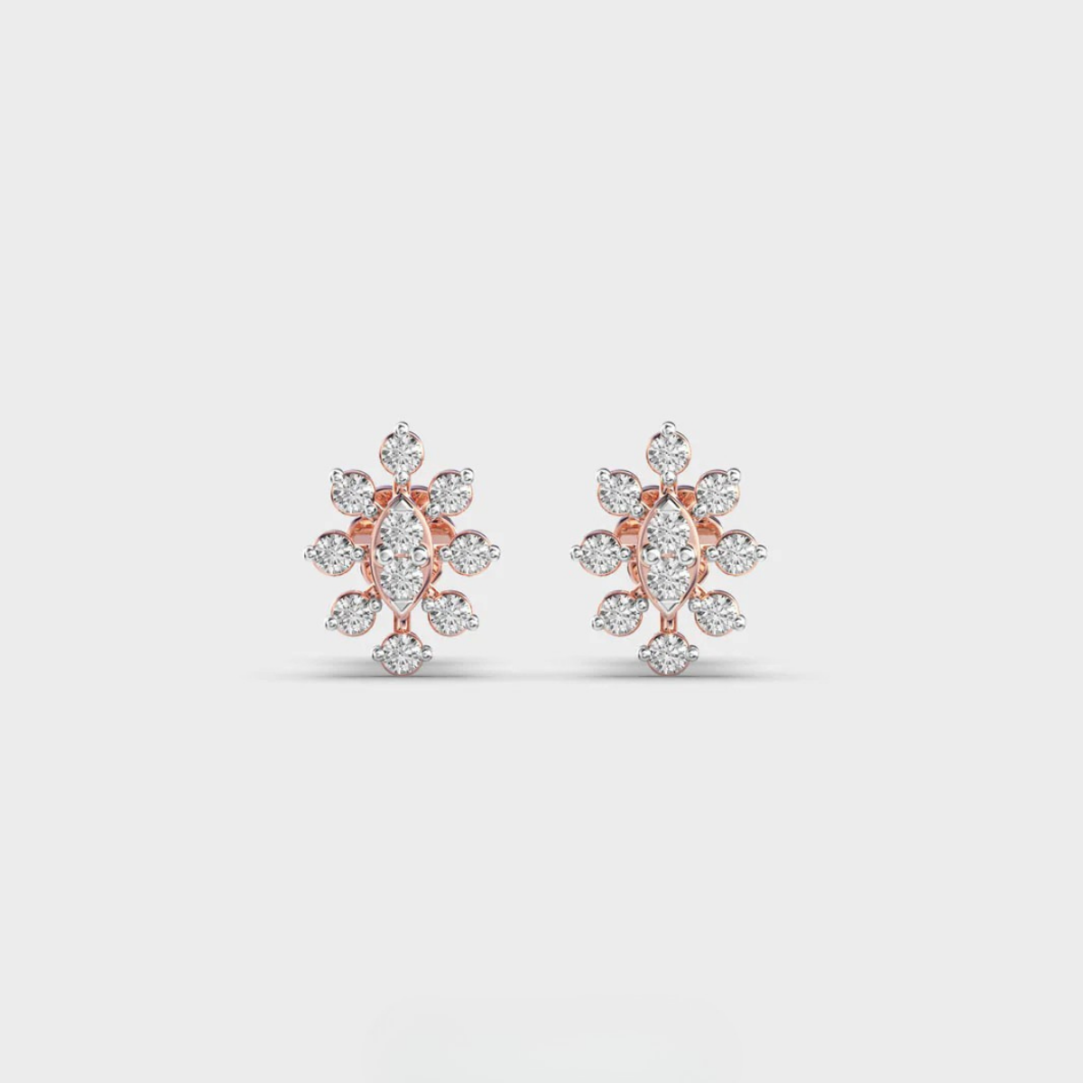 Lillyana Bloom Diamond Ear Studs