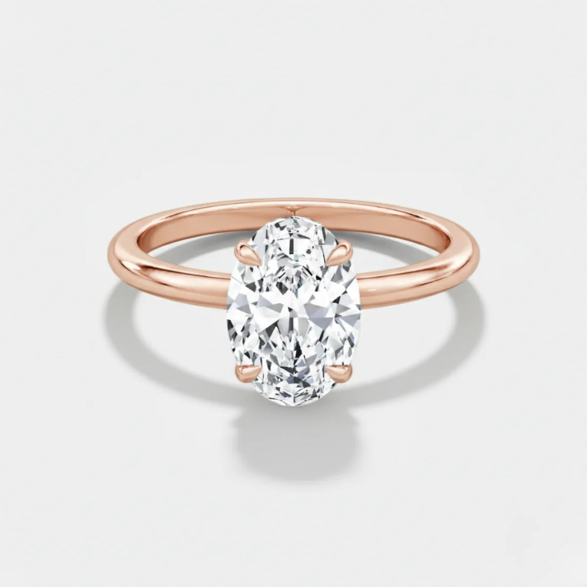 1 Carat IGI E VVS  Lab Grown Diamond Oval Classic Ring