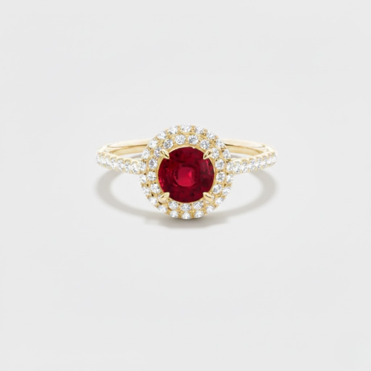 Ruby Halo Ring